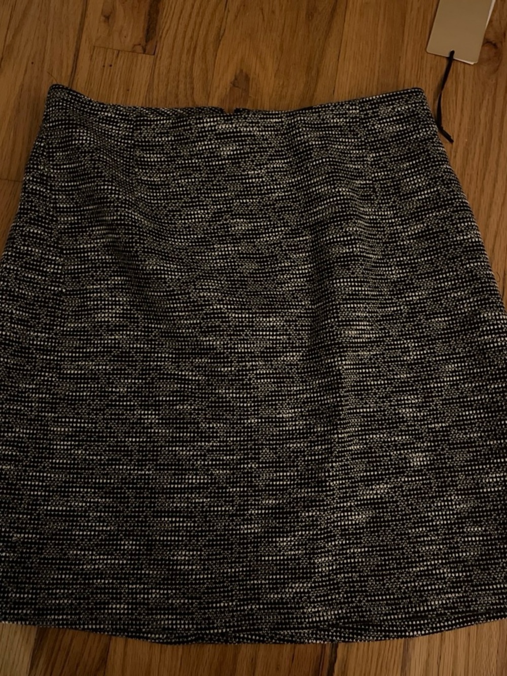 Halogen XS Black & White Tweed A-Line Skirt